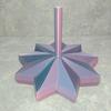 3D Printed Expanded Fidget Star with Handle Fractal Hexagon Sensory Toy