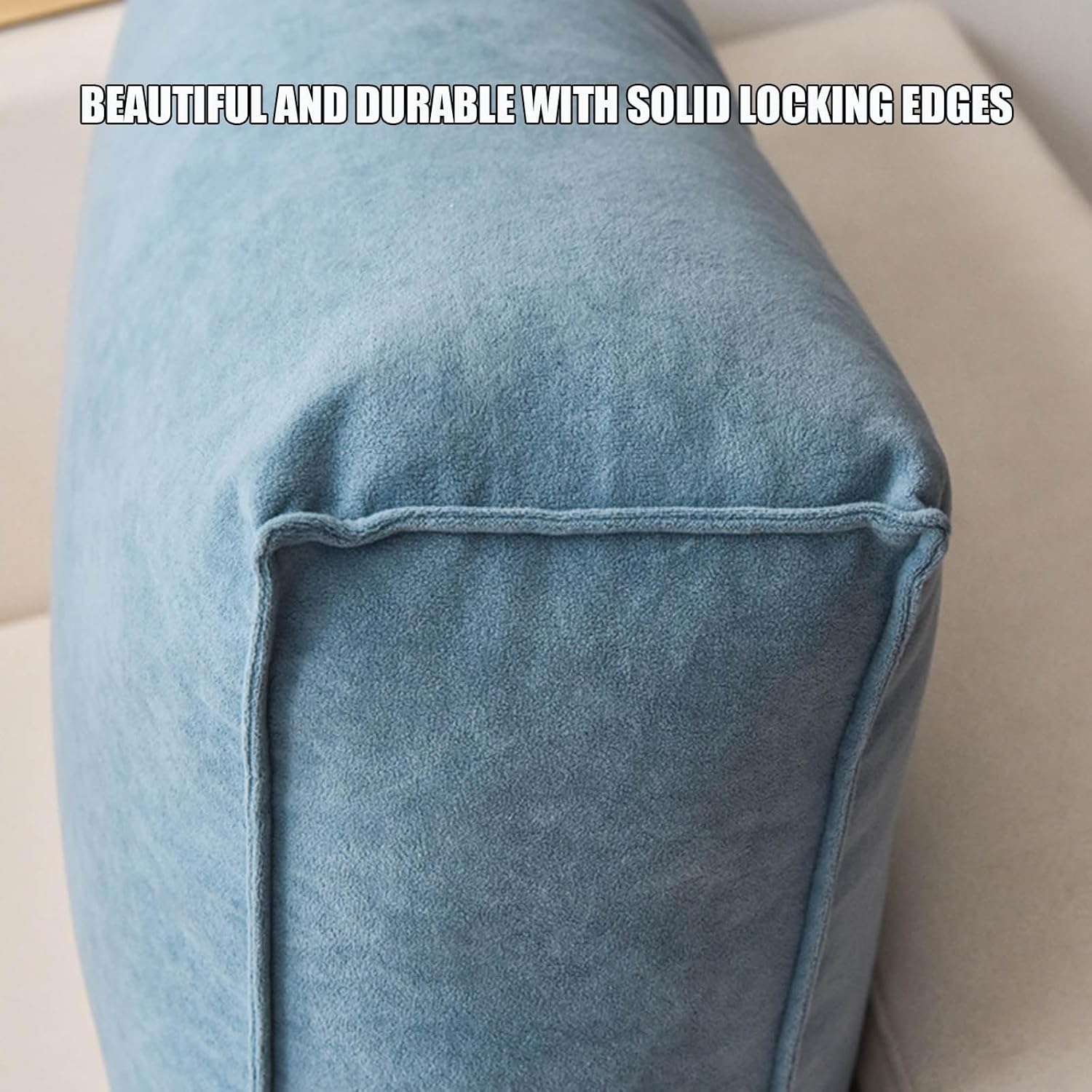 

Reading Pillows for Couch,Back Pillow for Sitting in Bed,Support Reading Backrest Wedge Pillow,Decorative Throw Pillows with Removable Velvet Cover 60x45x12cm(24x18x5inch)