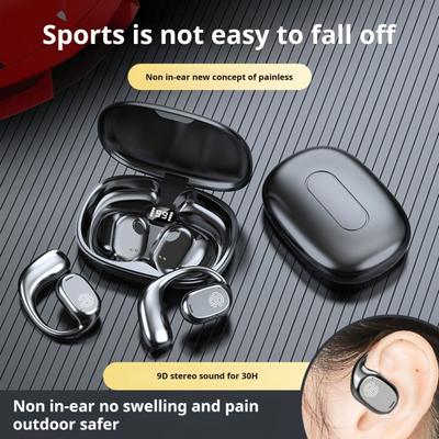 Słuchawki douszne bezprzewodowe sportowe z etui ładującym, redukcja szumów, niskie opóźnienie, słuchawki douszne, kompatybilne z Bluetooth, słuchawki douszne do gier