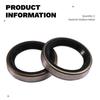 Set of 2 Rubber + Metal Oil Seals (Color: As Shown) - Model: 321467 18-2060