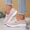 Women's Spring Outdoor Casual Single Shoes for Middle-aged and Elderly, Large Size, Breathable and Comfortable, Mother's Shoes