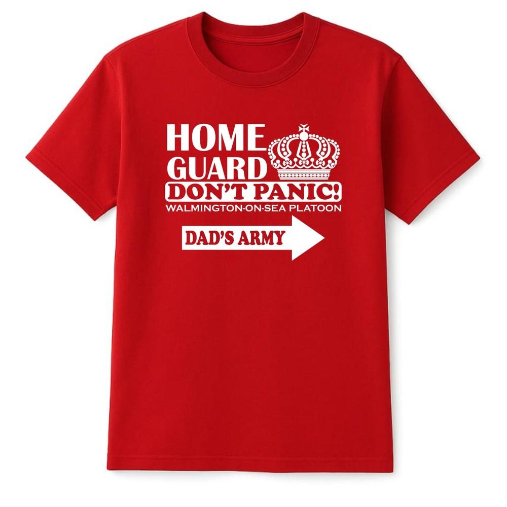 Dont Panic Dads Army TShirt Home Guard Tribute Cosplay Unisexs Gift Tshirt Unisex S