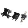 RC Car Plastic Upper Lower Gear Box Cover Stainless Steel Differential Set for Wltoys 1242812427 Remote Control Cars