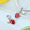 Fruit Charm Bead 925 Silver Strawberry Cherry Avocado Pendant Fit Original Bracelet Diy Fashion Jewelry