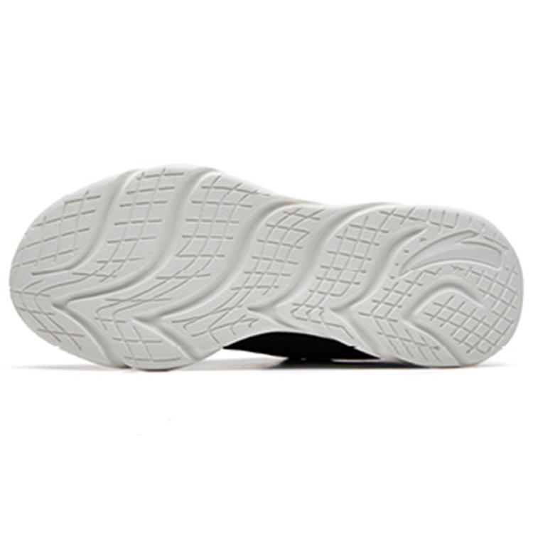 Anta Cushioning Slip Resistant Abrasion Resistant Breathable Lightweight Low Top Running Shoes Women's Black Gray 122235571-1
