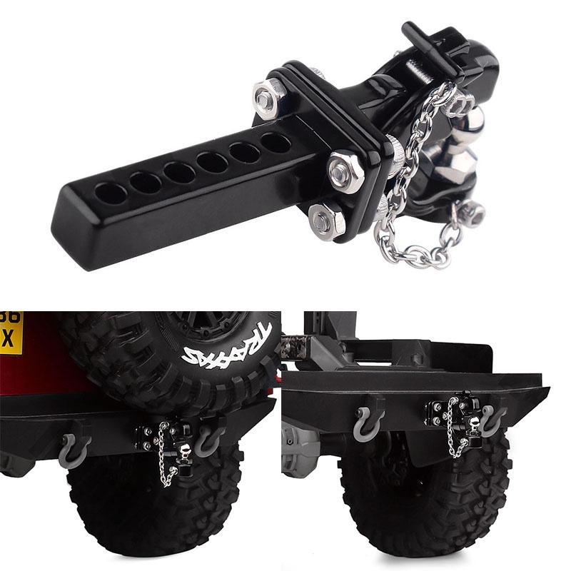 Reliable Adjustable Drop Hitch Receiver With Decorative Chain For 1/10 Rc Axial Scx10 Traxxas Trx4