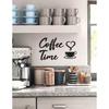 Coffee Time Wooden Wall Art Kitchen Decoration Home Living Room Style Ornament 30x45 Cm