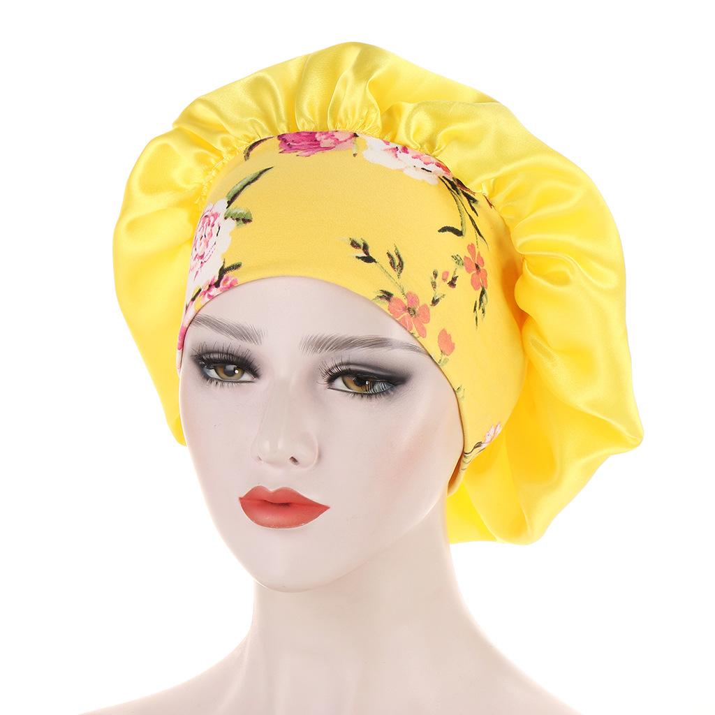 JYL TS DIY Oversized Sleep Cap Women Chemo Cap Polyester