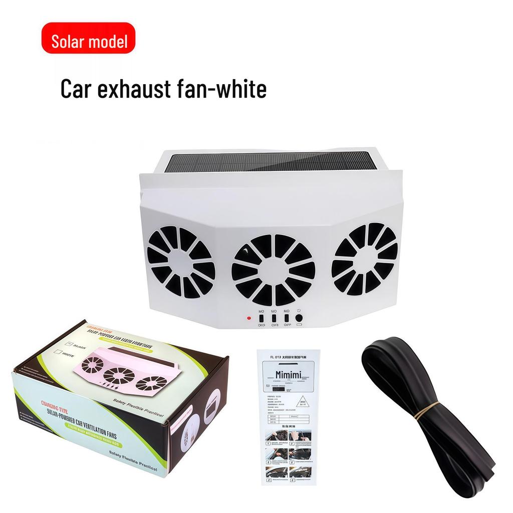 Solar Car Ventilation and Cooling Exhaust Fan