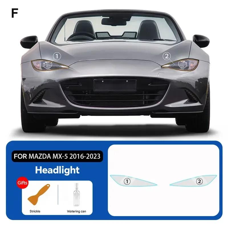 Protection Film For Mazda MX 5 2016- PPF Kit Clear Rearview Mirror Anti Scratch Transparent Car Headlight Film Accessories