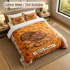 Autumn Harvest Theme Personalized 3Pcs Bedding Set Custom Text & Name 1 Sheet 2 Pillowcases Household Bedding 1pc