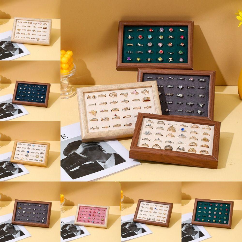 Large Capacity Fashion Jewelry Trays 30 Slot Stud Earrings Organizer Rings Display Tray  Show Case
