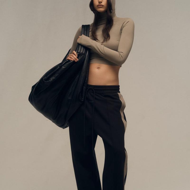adidas x Fear Of God Athletics Base Layer Crop Hoodie Clay Women Tops Tan IN5904