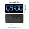 Digital Wall Clock 8.5 Inch Large Display LED Alarm Clock with Date Week Temperature Dual Alarm 3 Levels Brightness LED Clocks
