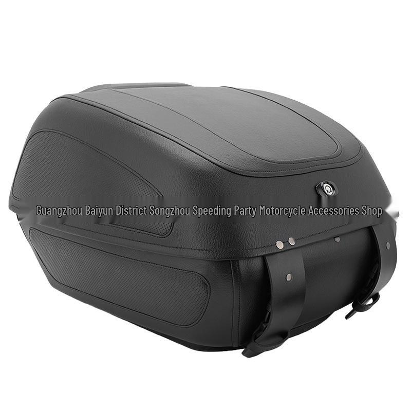 Cross-Border Harley Glide Street Double Headlight Road King Modified Leather Tail Box Cushion