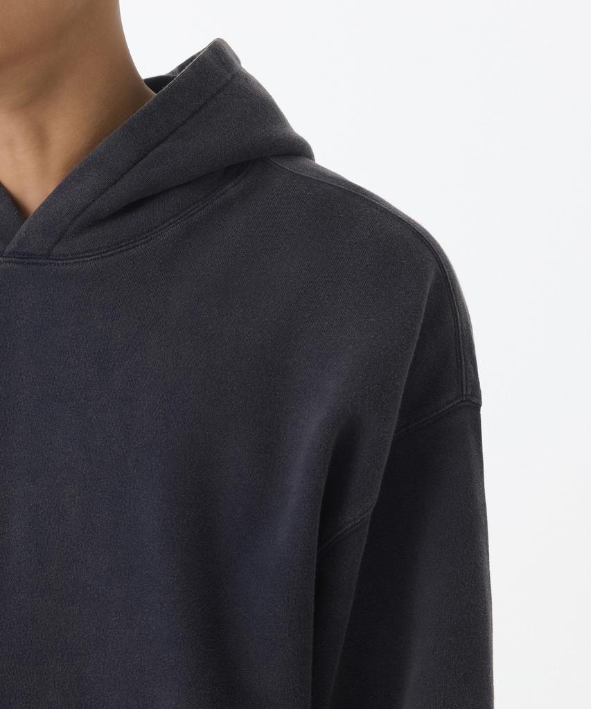 Frost-Dyed Oversized Hooded Sweatshirt [Navy]