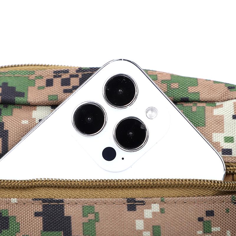 Outdoor Tactical Waist Bag Water-repellent Wear-resistant Men's Chest Bag Multi-layer Storage Commuter Shoulder Crossbody Bag