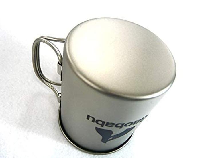 Gaobabu Titanium Mug 300ml 400ml Set Lid and Mesh & (with Bag)