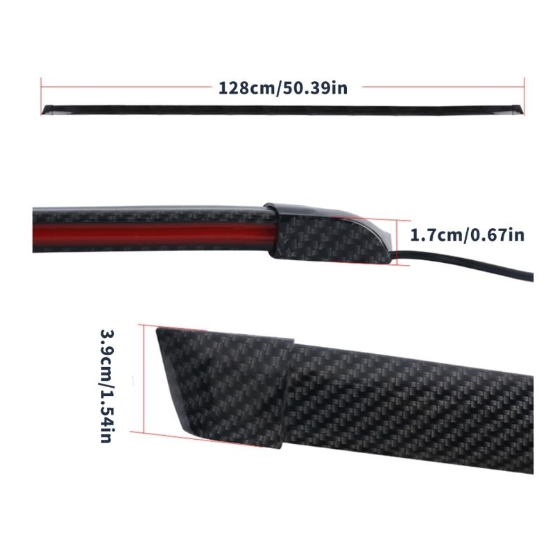 Einfache Installation 120cm LED Sequentieller Blinker Auto Spoiler Hohe Position Bremslicht für Fahrzeugenthusiasten