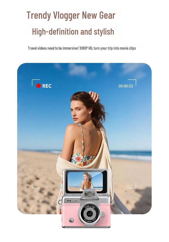Mini Retro HD Daumen-Flip-Kamera für Schüler und Partys