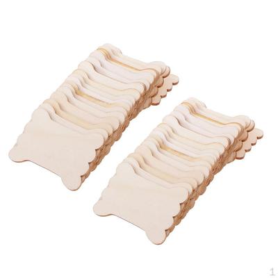 40x Houten Lege Draadspoel van Organizer Platte Spoelen NAADGEREEDSCHAP