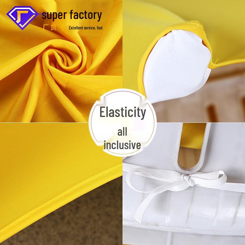 Elastic Outdoor Plastic Armchair Cover for Beach, Wedding, Hotel, and Food Stall – Full Coverage