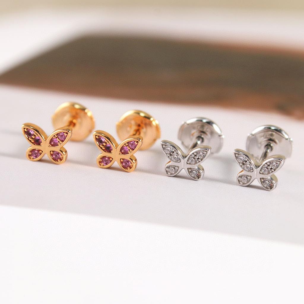 New Vintage Flower Electroplate Diamond Earring for Women Luxury Jewelry Designer Eardrop Fashion Party 925 Silver Stud Earrings