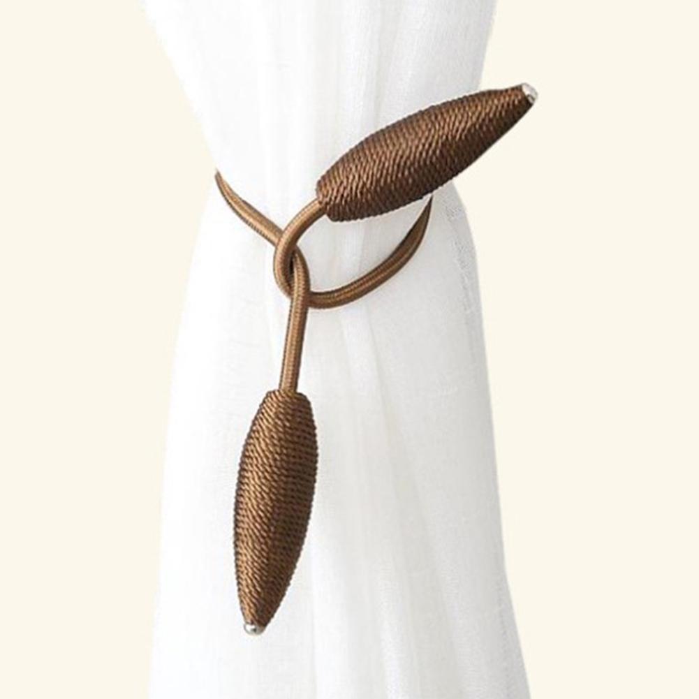 2Pcs Simple Curtain Tiebacks Curtain Holdbacks Buckle Holder for Home Window Curtain Decor