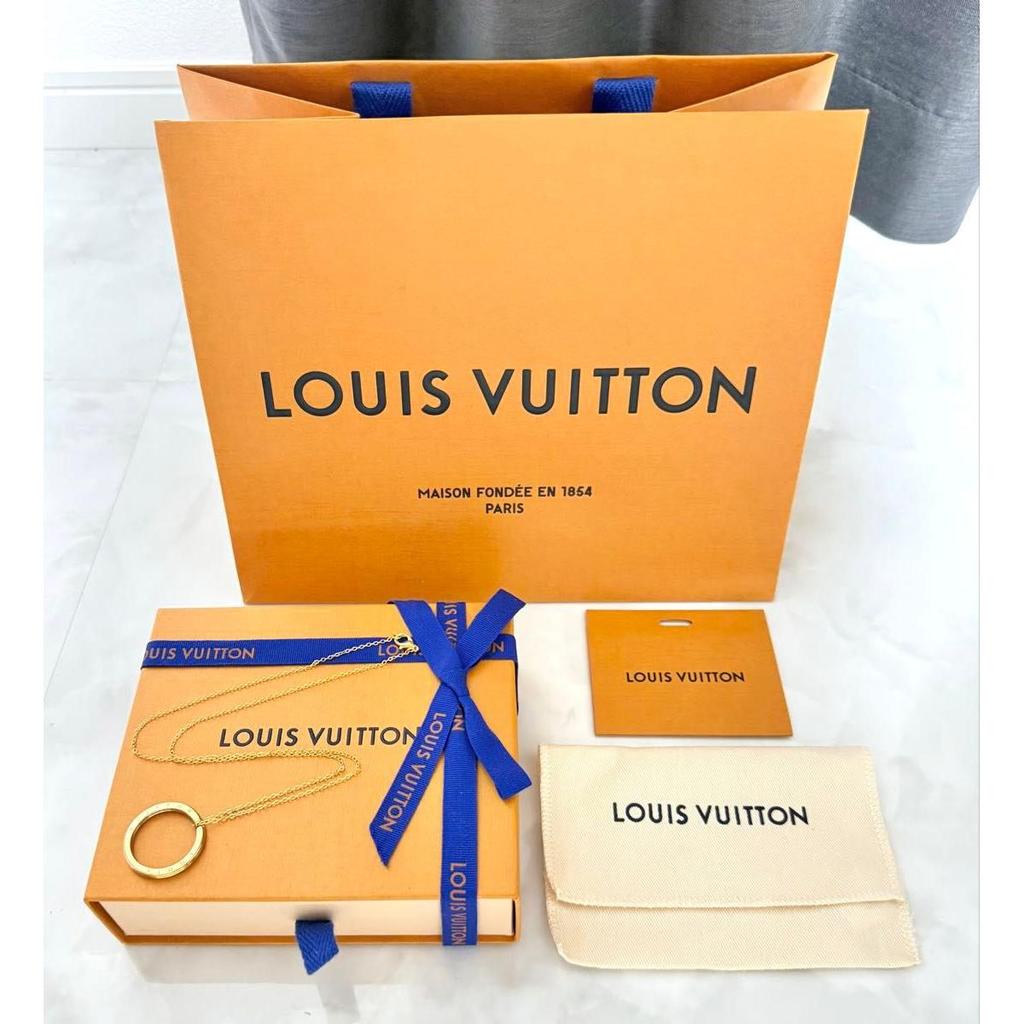Used Extremely Beautiful LOUIS VUITTON Ring Charm Necklace