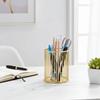 Hollow Out Design Pen Holder Gold Color Pencil Organizer Desktop Organizer  School Use