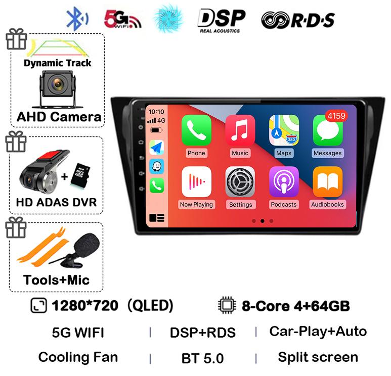 Android 14 Wireless Carplay Auto For VW Volkswagen Bora 2016 2017 2018 Car Radio Autoradio Stereo Multimedia Video Player Audio