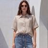 Lacalo Women S Linen Blended Short Sleeve Jacket