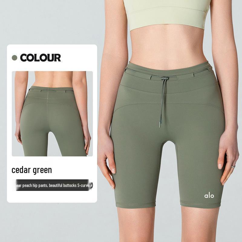 

North America Elastic 5-Point Yoga Pants: Tight-Fitting, Waist-Cinching, Slimming, Butt-Lifting Cycling Fitness Leggings. Extra Large
