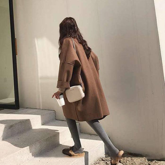 2021 Trendy Hepburn Style Woolen Cloak for Women/Students