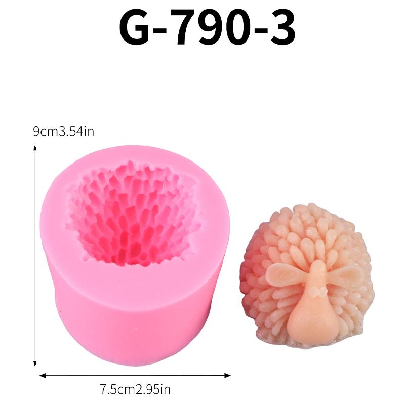 

Cute sheep mold fragrance soy wax decoration shape candle gypsum mold ornament DIY