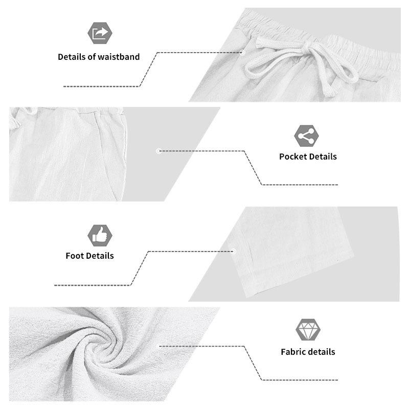 Men's Linen Long-Sleeve Lapel Shirt & Straight-Leg Pants Set for Casual Spring/Autumn Beachwear