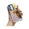 Samsung S24Plus Mobile Phone Case In Colorful Laser Design - Compatible with S23/S22/S21 - Featuring Aurora White and Cute TD Bear Design.