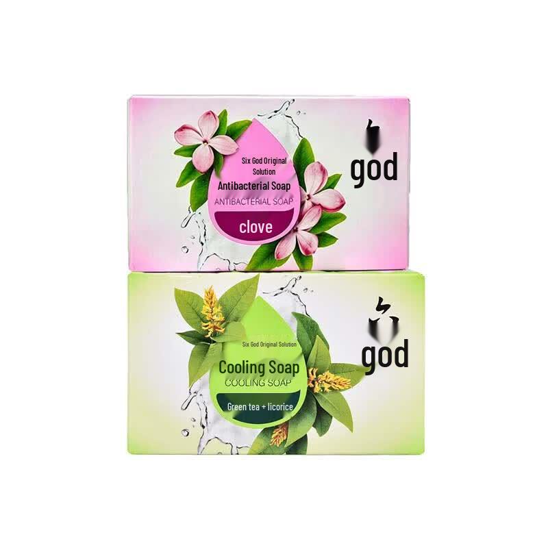 Liùshén Disinfecting Cooling Bar Soap Set