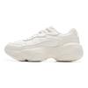 Li Ning Honey Fabric Cushioning Abrasion Resistant Height Increasing Low Top Casual Running Shoes Women's Mist White AGCU342-1