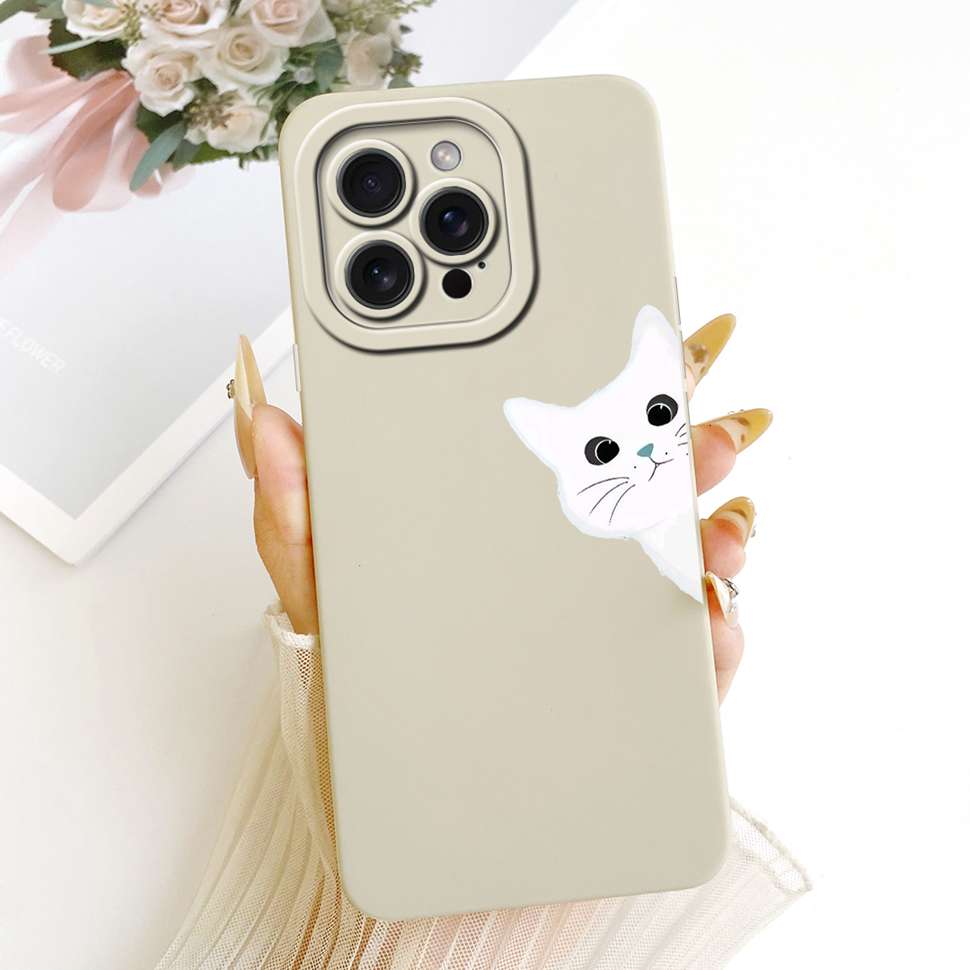 Für iPhone 15 Pro A2848 A3101 Hülle Mode Cartoon Aufdruck Weiche Silikonhülle Für iPhone 15Pro A3102 A3104 Handyhülle Bumper
