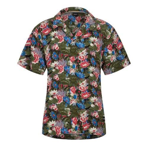 BOSS Mens Floral Pattern Short-Sleeved Shirt
