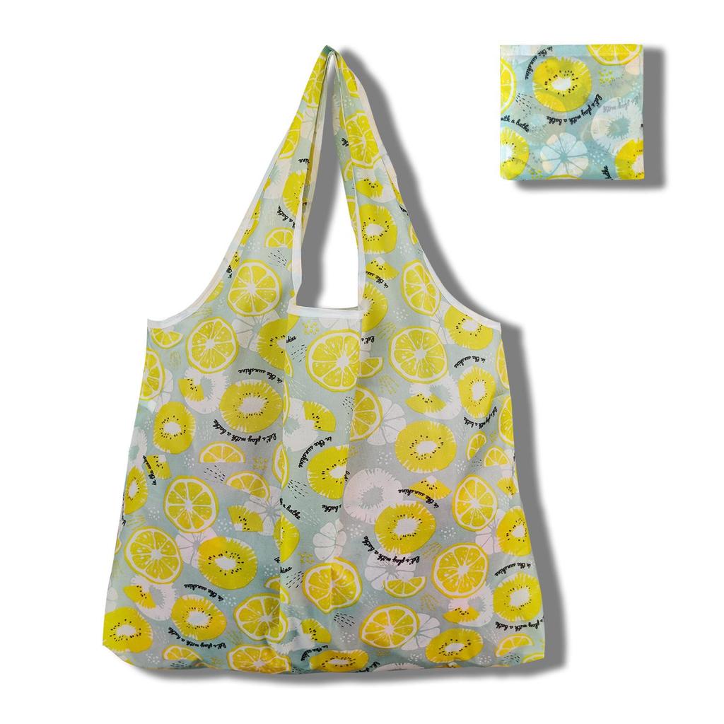 Eco-Friendly Large Capacity Foldable Tote Bag - Creative, Portable, Printed, and In Stock