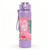 1PC Pink Cowboy Boot Cactus Western Print 750ml Color Plastic Sports Water Bottle Leakproof Flip Straw Lid Suitable for Sports Office Home Use