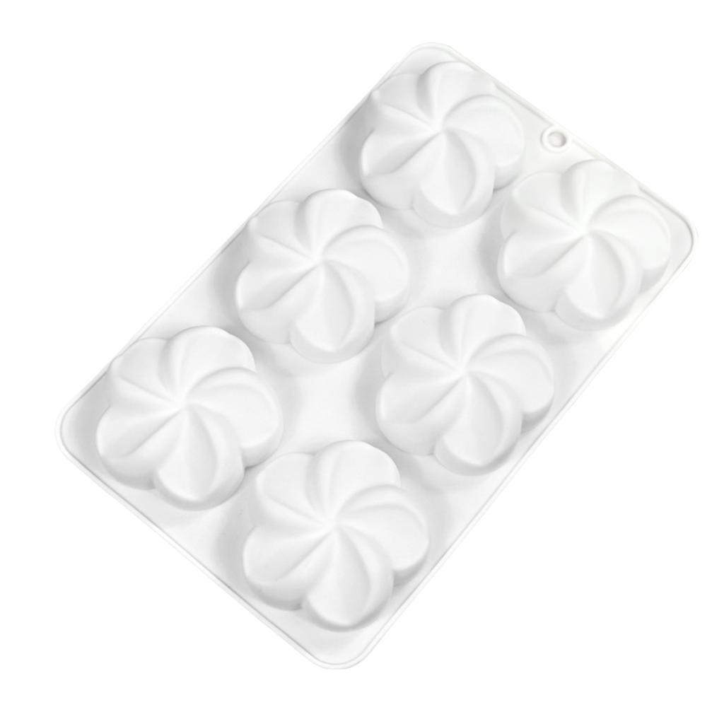Flower Shape Silicone Molds Making Mousses Cake Molds Decorating Baking Tool for Making Chocolate Fondant Dessert
