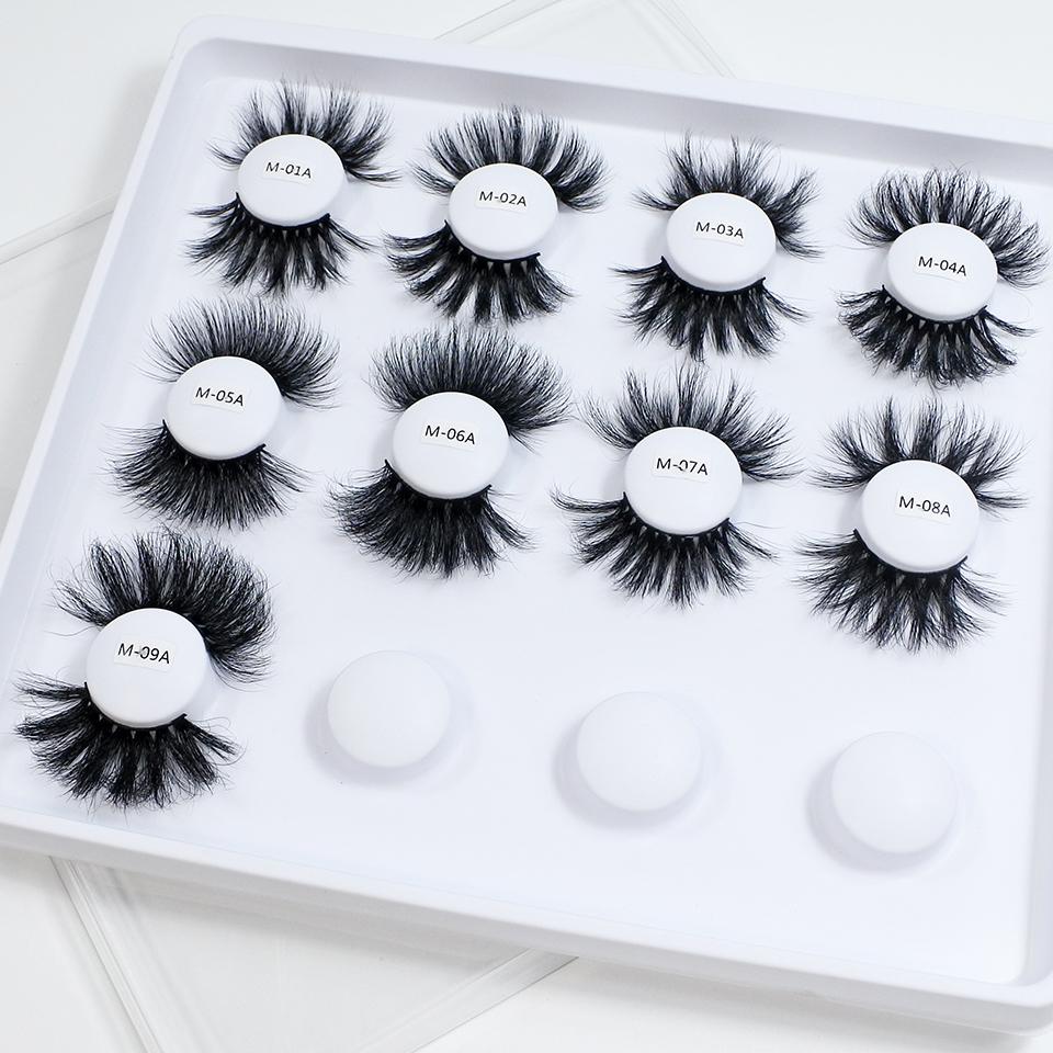 RED SIREN 30mm Long Mink Eyelashes Dramatic 100% Mink Full Strip Lashes Makeup Lashes Bulk Wholesale