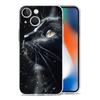 Phone Case For iPhone 16 15 14 13 12 11 Pro Max XS X XR 7 8 Plus Soft Shockproof TPU Clear Cover Black Cat