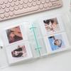 100 Pockets Photo Album 3/5 Inches Transparent Loose Leaf Binder Photocard Name ID Card Holder Case Storage Name Card Book Card