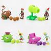 Pvz Plantas Vs Zombis Lanzaguisantes Figura de Acción de PVC Decoración de Madera de Pascua Para Niños