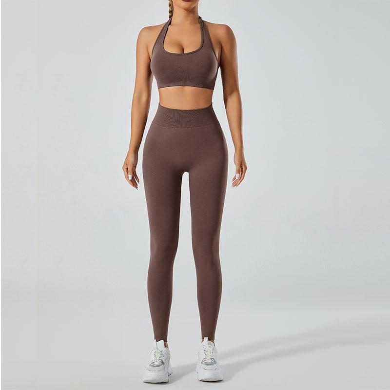 Yoga-Outfit für Damen High-Impact Sportbekleidung mit feuchtigkeitsableitendem und atmungsaktivem Stoff für Fitness und Laufen