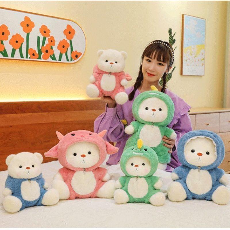 Adorable Lily Bear Plush Doll Strawberry Soft Toy For Girls Birthday Gift 35cm And 45cm Options